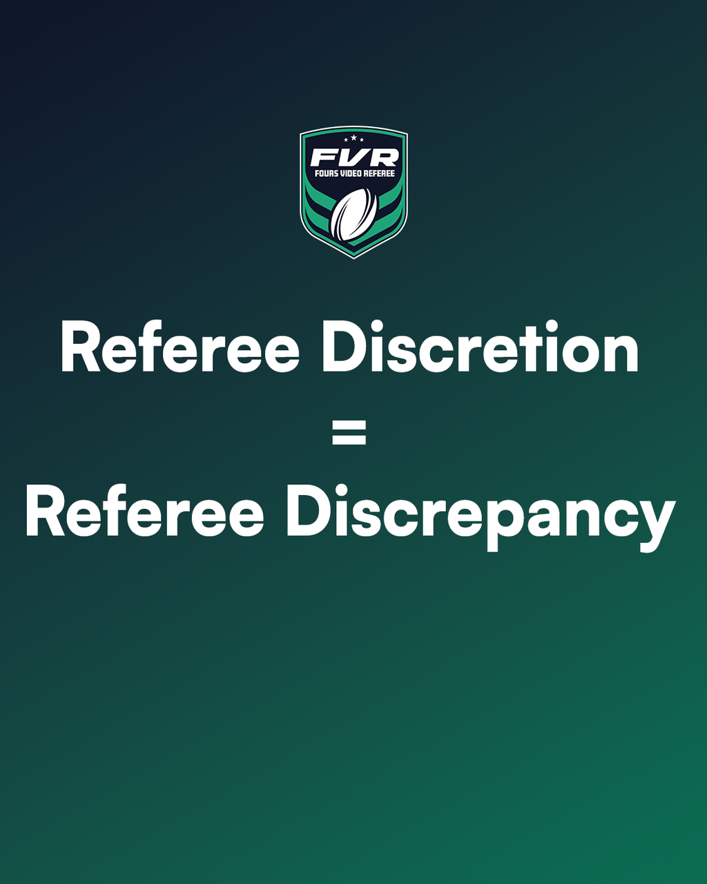 Referee Discretion = Referee Discrepancy: Why Our Rules Must Remove Ambiguity