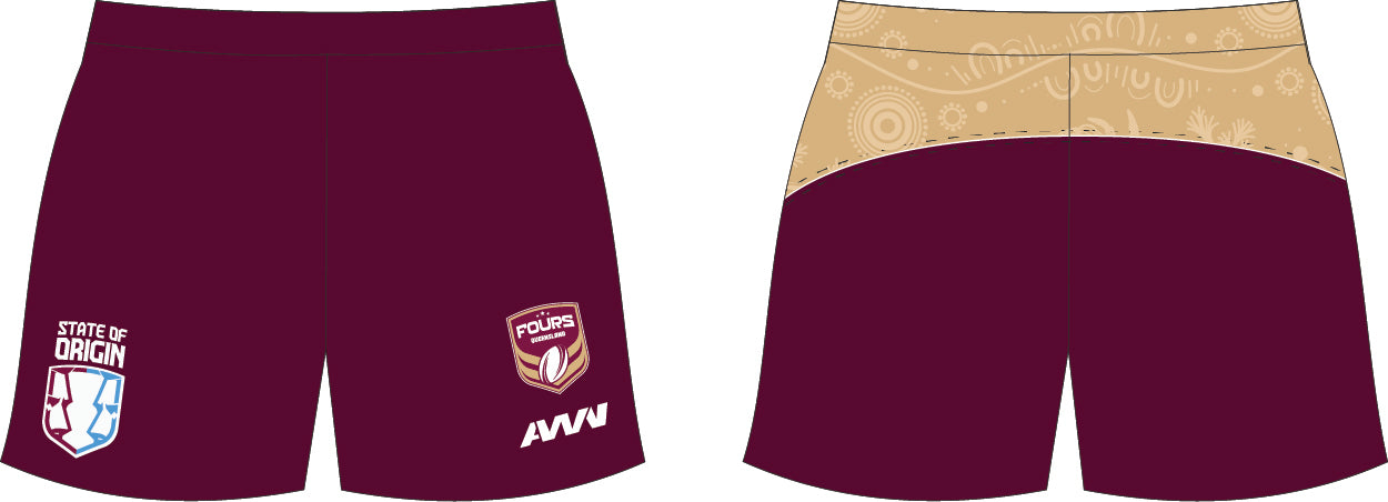 (Optional) QLD Fours Training/Off-Field Shorts