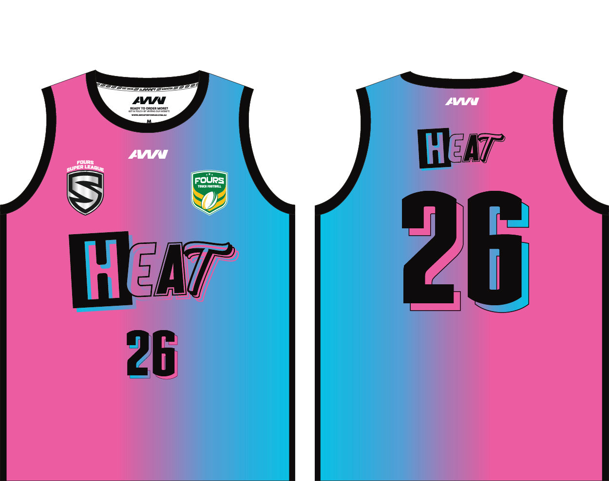 Fours Super League 2026 –  Heat Jersey (Public Merch Release)