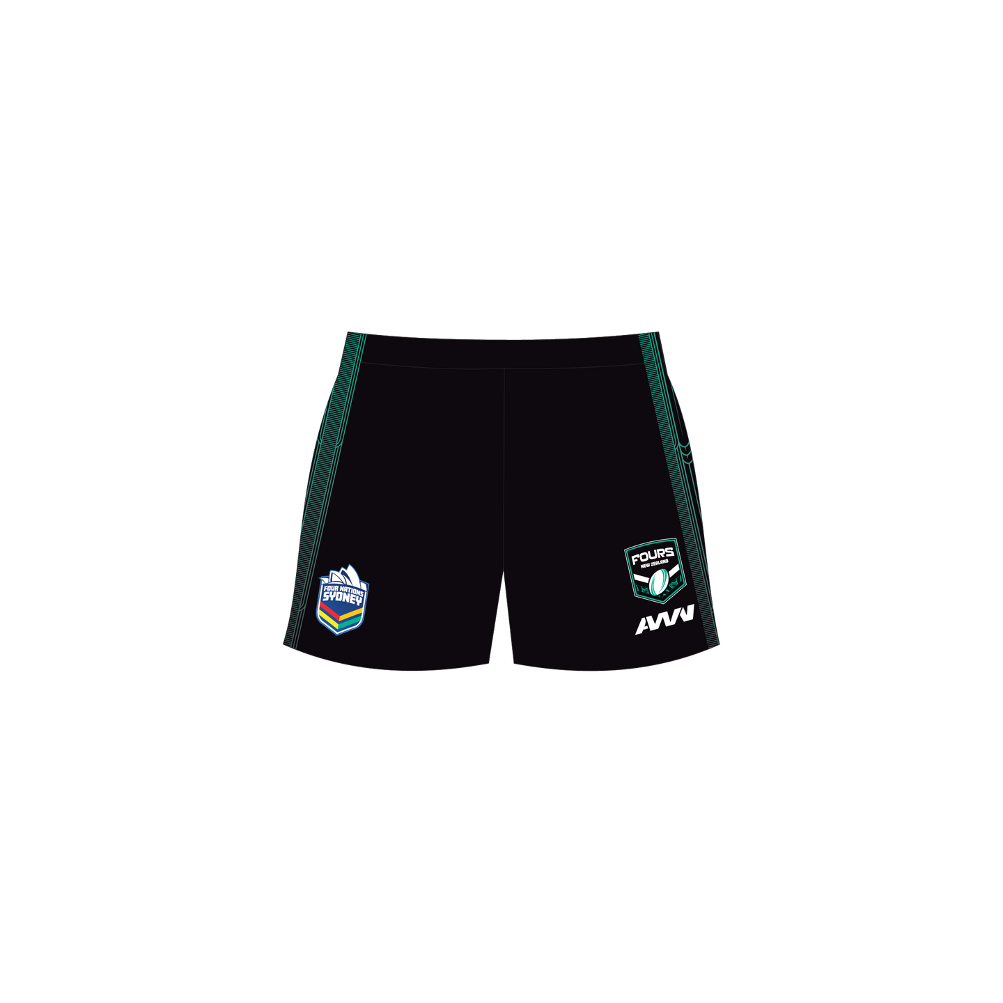 New Zealand Four Blacks Playing Shorts