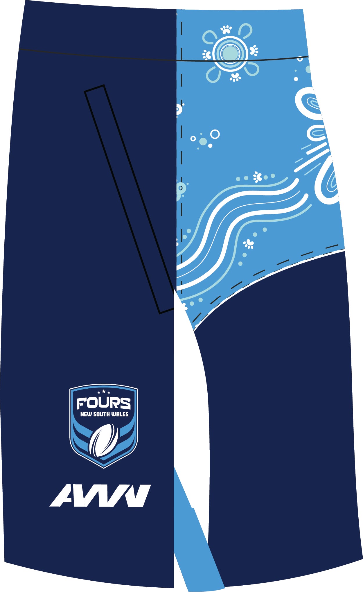 (Optional) NSW Fours Training/Off-Field Shorts