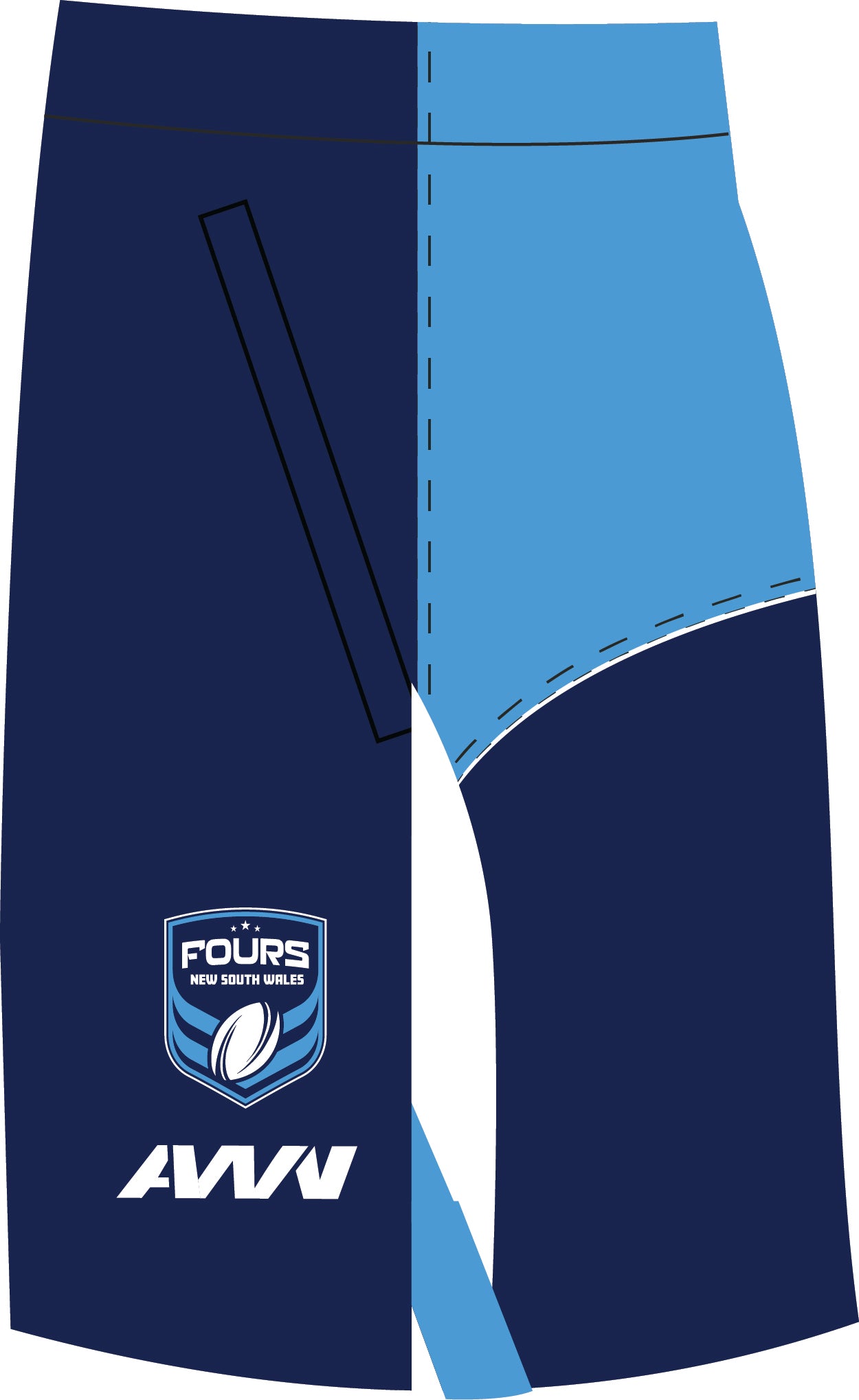 (Optional) NSW Fours Training/Off-Field Shorts